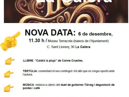 NOVA DATA "CAFÈ AMB LLETRES" A LA GALERA